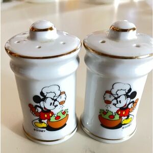Salt & Pepper Shakers Mickey Mouse by Disney - excellent condition approx 3”high